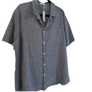 COOFANDY Linen Casual Button Down Shirt